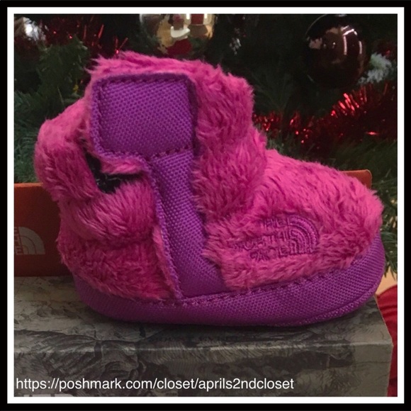 THE NORTH FACE COZY BABY BOOTIES SLIPPER BOOTS A3C - Picture 3 of 8